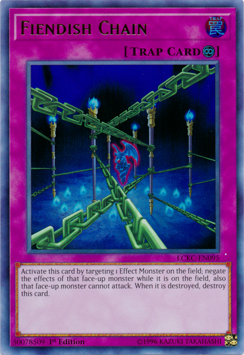 Fiendish Chain [LCKC-EN095] Ultra Rare - Yu-Gi-Oh! - Card Brawlers | Quebec | Canada |