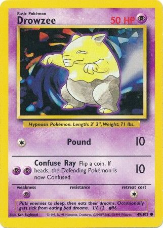 Drowzee (49/102) [Base Set Unlimited] - Card Brawlers | Quebec | Canada | Yu-Gi-Oh!