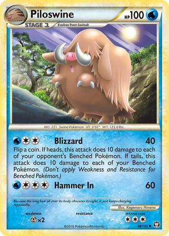 Piloswine (48/102) [HeartGold & SoulSilver: Triumphant] - Card Brawlers | Quebec | Canada | Yu-Gi-Oh!