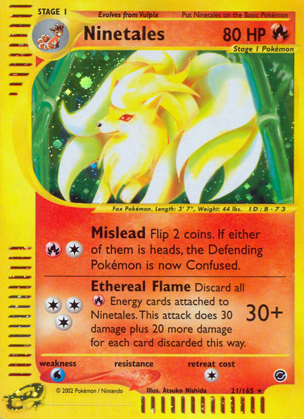Ninetales (21/165) [Expedition: Base Set] - Card Brawlers | Quebec | Canada | Yu-Gi-Oh!