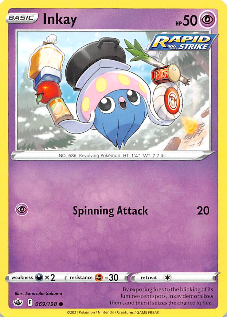 Inkay (069/198) [Sword & Shield: Chilling Reign] - Card Brawlers | Quebec | Canada | Yu-Gi-Oh!