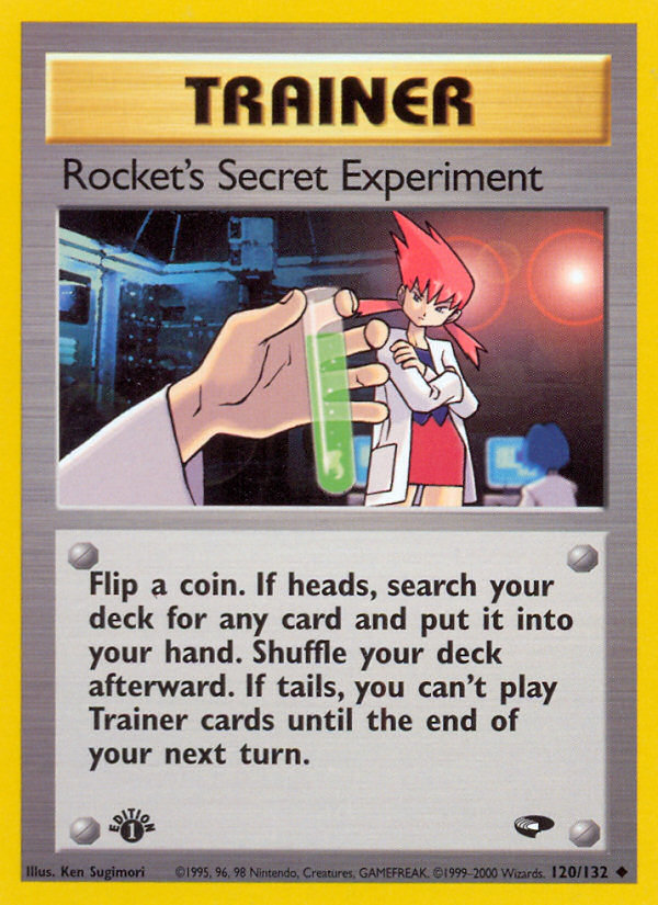 Rocket's Secret Experiment (120/132) [Gym Challenge 1st Edition] - Card Brawlers | Quebec | Canada | Yu-Gi-Oh!