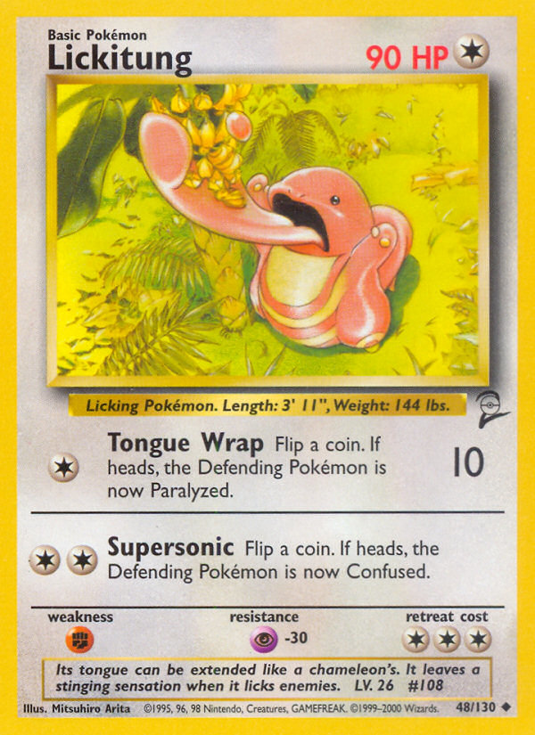 Lickitung (48/130) [Base Set 2] - Card Brawlers | Quebec | Canada | Yu-Gi-Oh!