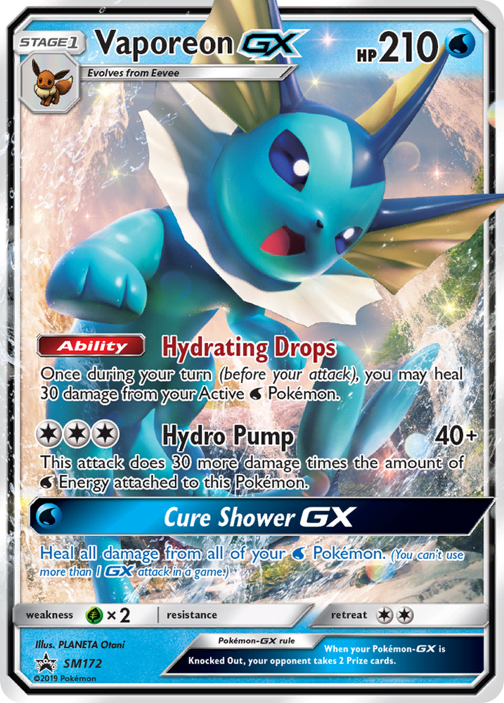 Vaporeon GX (SM172) [Sun & Moon: Black Star Promos] - Card Brawlers | Quebec | Canada | Yu-Gi-Oh!