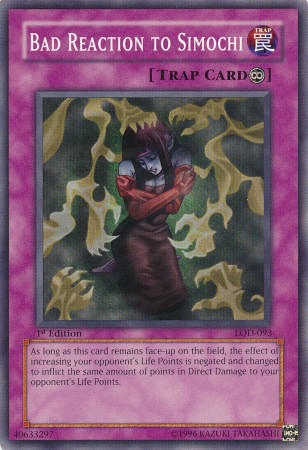 Bad Reaction to Simochi [LOD-093] Common - Yu-Gi-Oh! - Card Brawlers | Quebec | Canada |