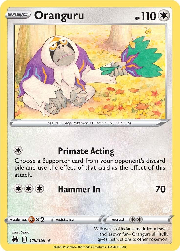 Oranguru (119/159) [Sword & Shield: Crown Zenith] - Card Brawlers | Quebec | Canada | Yu-Gi-Oh!