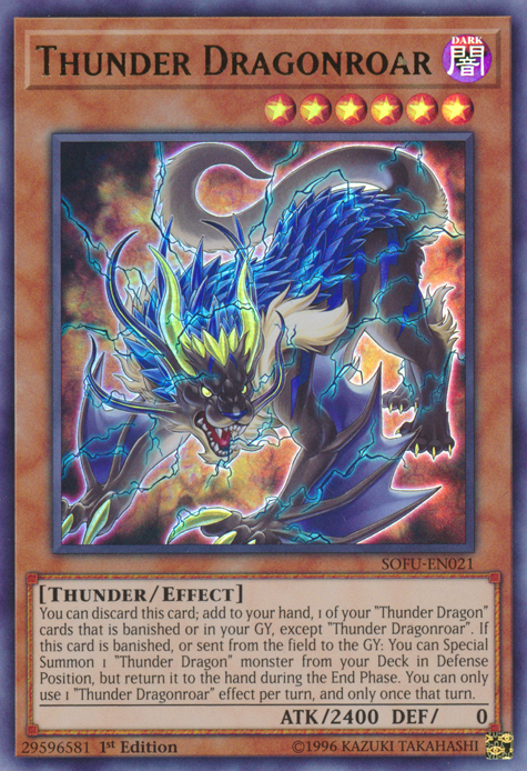 Thunder Dragonroar [SOFU-EN021] Ultra Rare - Card Brawlers | Quebec | Canada | Yu-Gi-Oh!