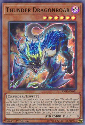 Thunder Dragonroar [SOFU-EN021] Ultra Rare - Yu-Gi-Oh! - Card Brawlers | Quebec | Canada |