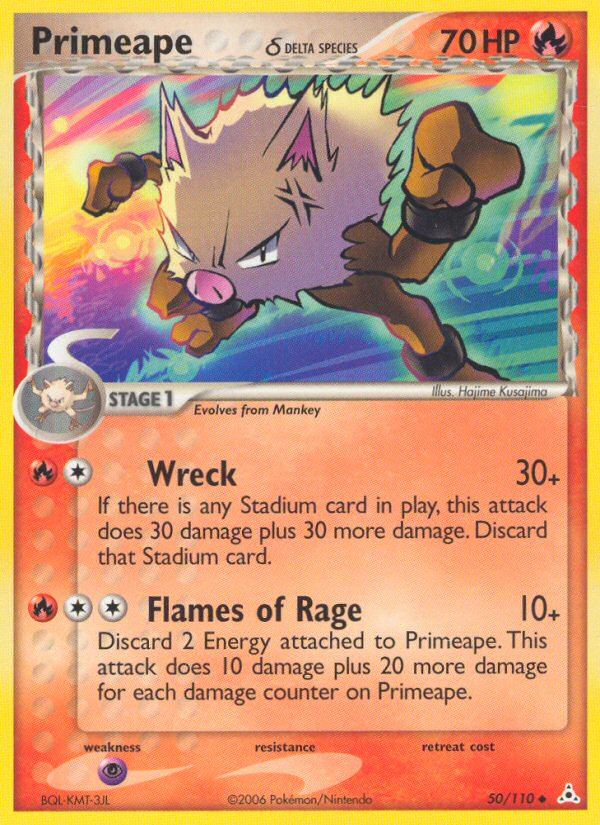 Primeape (50/110) (Delta Species) [EX: Holon Phantoms] - Card Brawlers | Quebec | Canada | Yu-Gi-Oh!