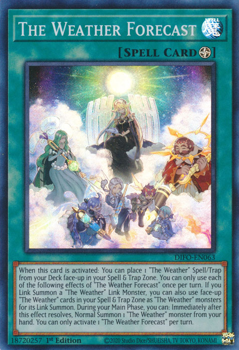 The Weather Forecast [DIFO-EN063] Super Rare - Card Brawlers | Quebec | Canada | Yu-Gi-Oh!