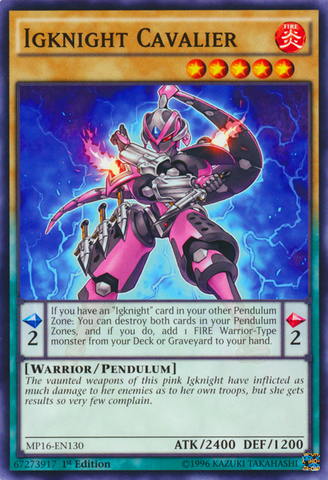 Igknight Cavalier [MP16-EN130] Common - Card Brawlers | Quebec | Canada | Yu-Gi-Oh!