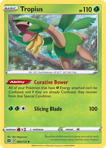 Tropius (005/172) [Sword & Shield: Brilliant Stars] - Card Brawlers | Quebec | Canada | Yu-Gi-Oh!