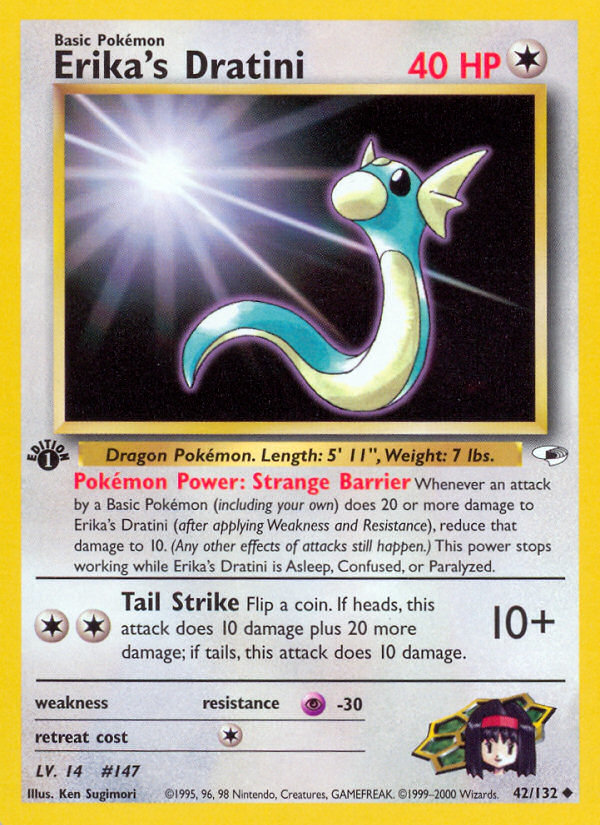 Erika's Dratini (42/132) [Gym Heroes 1st Edition] - Card Brawlers | Quebec | Canada | Yu-Gi-Oh!