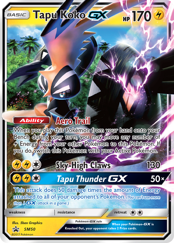 Tapu Koko GX (SM50) [Sun & Moon: Black Star Promos] - Card Brawlers | Quebec | Canada | Yu-Gi-Oh!