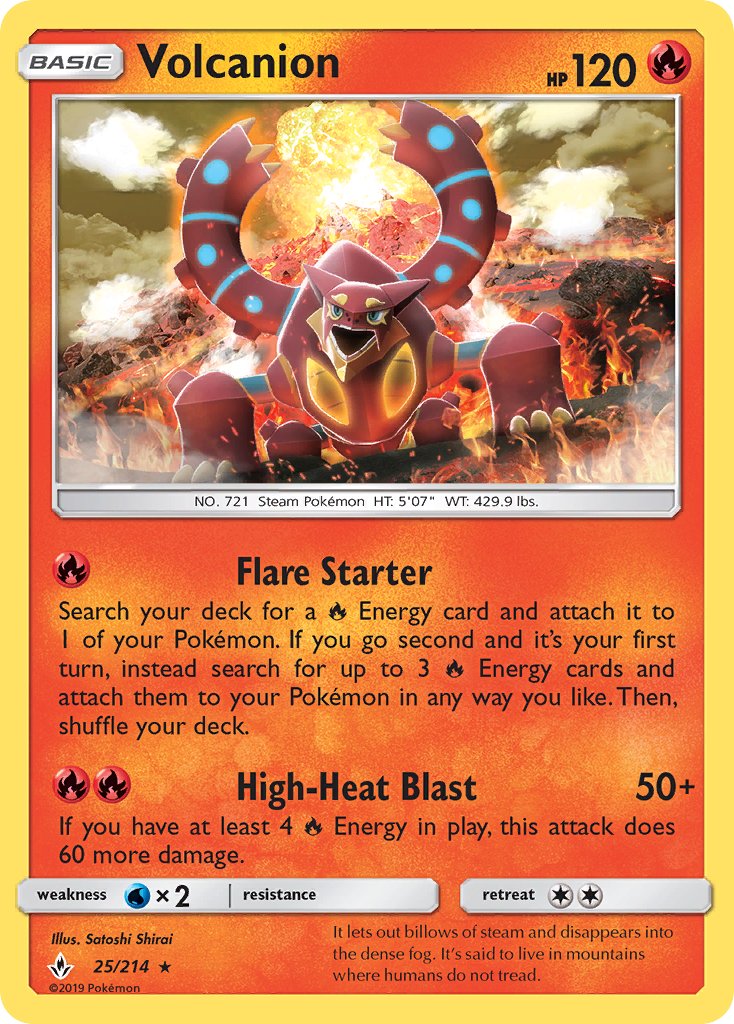 Volcanion (25/214) (Theme Deck Exclusive) [Sun & Moon: Unbroken Bonds] - Card Brawlers | Quebec | Canada | Yu-Gi-Oh!