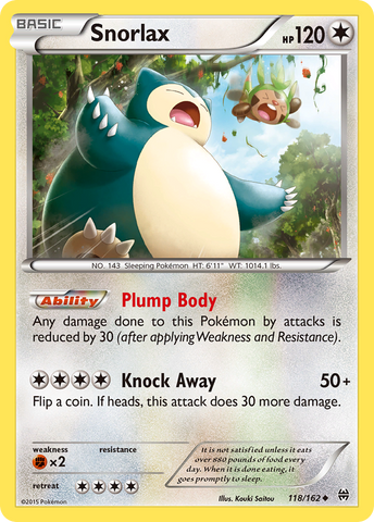 Snorlax (118/162) [XY: BREAKthrough] - Card Brawlers | Quebec | Canada | Yu-Gi-Oh!