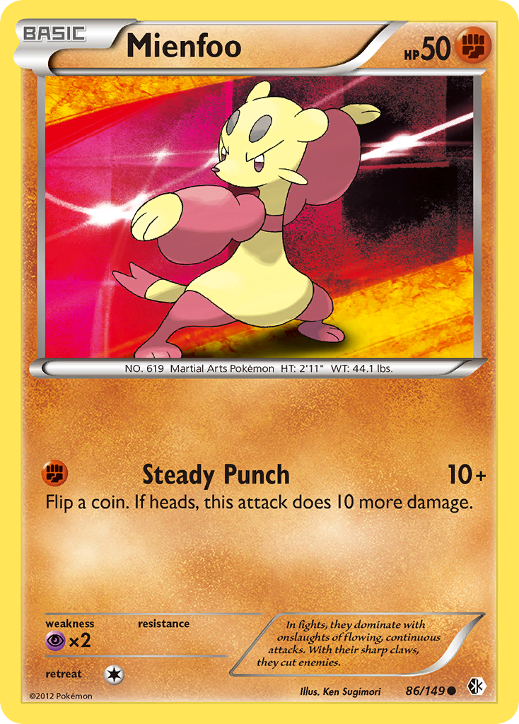 Mienfoo (86/149) [Black & White: Boundaries Crossed] - Card Brawlers | Quebec | Canada | Yu-Gi-Oh!
