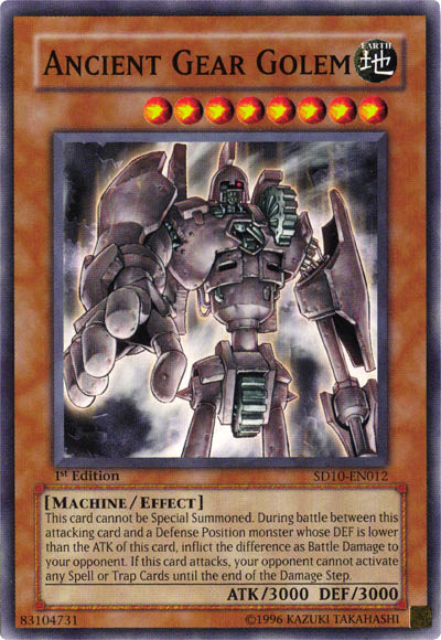 Ancient Gear Golem [SD10-EN012] Common - Yu-Gi-Oh! - Card Brawlers | Quebec | Canada |