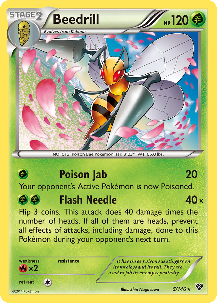 Beedrill (5/146) [XY: Base Set] - Card Brawlers | Quebec | Canada | Yu-Gi-Oh!