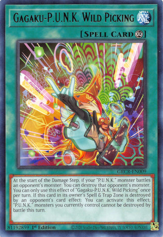 Gagaku-P.U.N.K. Wild Picking [GRCR-EN009] Rare - Card Brawlers | Quebec | Canada | Yu-Gi-Oh!