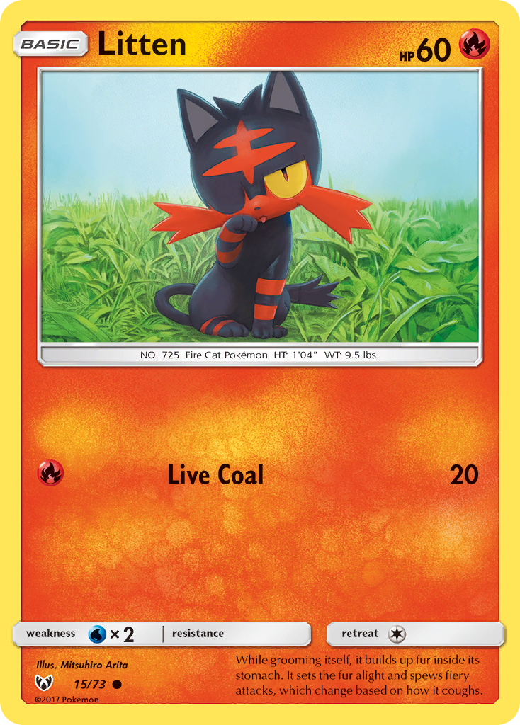 Litten (15/73) [Sun & Moon: Shining Legends] - Card Brawlers | Quebec | Canada | Yu-Gi-Oh!