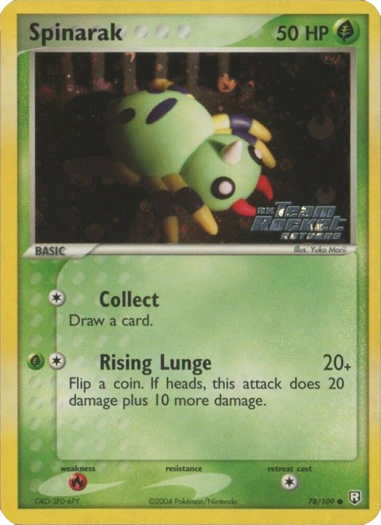 Spinarak (78/109) (Stamped) [EX: Team Rocket Returns] - Card Brawlers | Quebec | Canada | Yu-Gi-Oh!