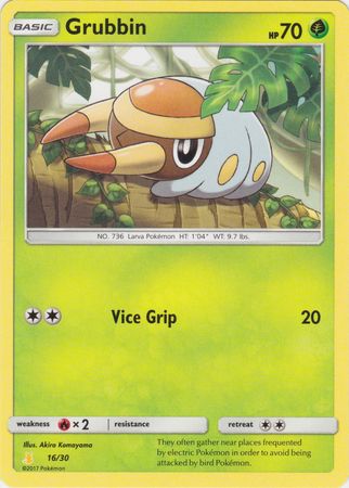 Grubbin (16/30) [Sun & Moon: Trainer Kit - Alolan Raichu] - Card Brawlers | Quebec | Canada | Yu-Gi-Oh!
