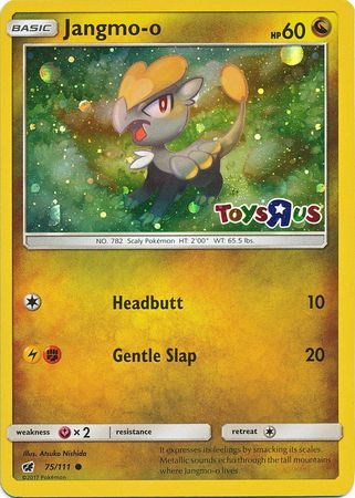 Jangmo o (75/111) (Toys R Us Promo) [Sun & Moon: Crimson Invasion] - Card Brawlers | Quebec | Canada | Yu-Gi-Oh!
