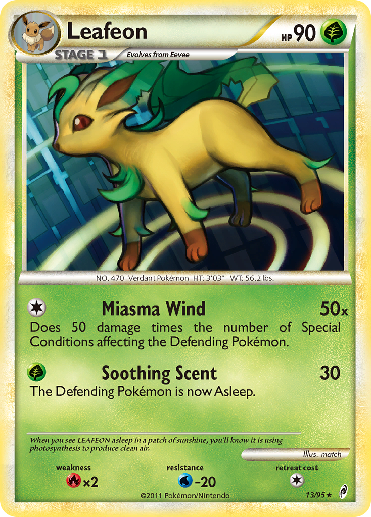 Leafeon (13/95) [HeartGold & SoulSilver: Call of Legends] - Card Brawlers | Quebec | Canada | Yu-Gi-Oh!