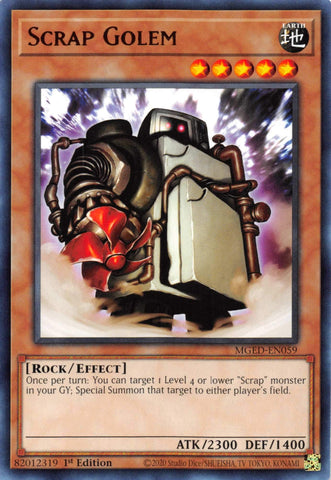 Scrap Golem [MGED-EN059] Rare - Card Brawlers | Quebec | Canada | Yu-Gi-Oh!