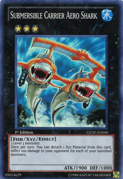 Submersible Carrier Aero Shark [GENF-EN040] Super Rare - Card Brawlers | Quebec | Canada | Yu-Gi-Oh!