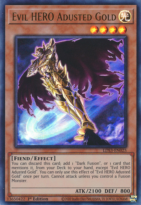 Evil HERO Adusted Gold [LDS3-EN025] Ultra Rare - Card Brawlers | Quebec | Canada | Yu-Gi-Oh!