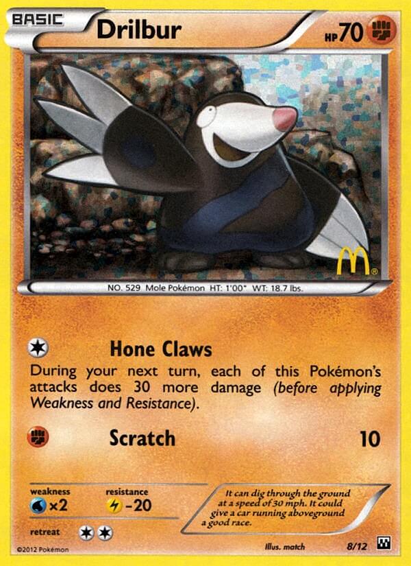 Drilbur (8/12) [McDonald's Promos: 2012 Collection] - Card Brawlers | Quebec | Canada | Yu-Gi-Oh!