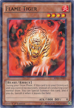 Flame Tiger [BP03-EN095] Shatterfoil Rare - Card Brawlers | Quebec | Canada | Yu-Gi-Oh!