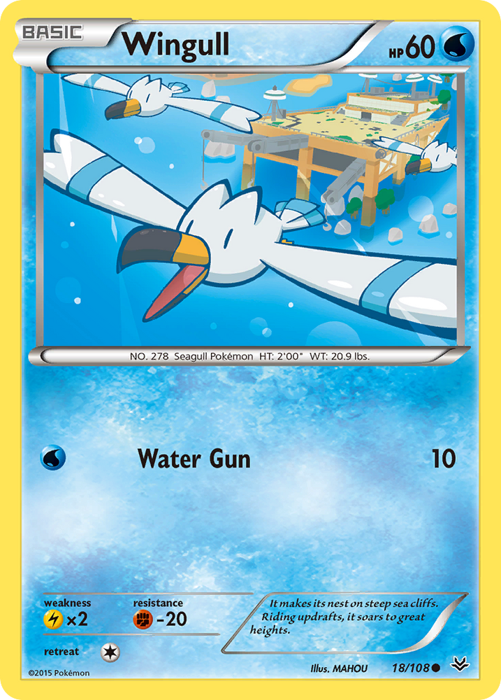 Wingull (18/108) [XY: Roaring Skies] - Card Brawlers | Quebec | Canada | Yu-Gi-Oh!