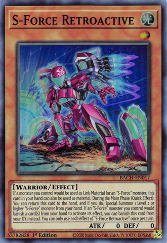 S-Force Retroactive [BACH-EN017] Super Rare - Card Brawlers | Quebec | Canada | Yu-Gi-Oh!