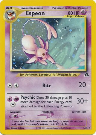 Espeon (1/75) [Neo Discovery Unlimited] - Card Brawlers | Quebec | Canada | Yu-Gi-Oh!