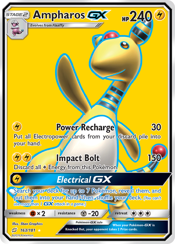 Ampharos GX (163/181) [Sun & Moon: Team Up] - Card Brawlers | Quebec | Canada | Yu-Gi-Oh!