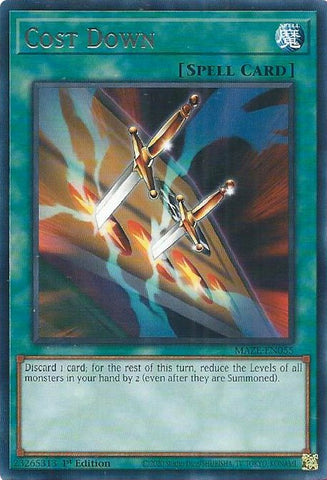 Cost Down [MAZE-EN055] Rare - Card Brawlers | Quebec | Canada | Yu-Gi-Oh!