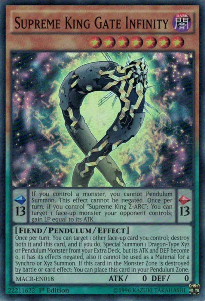 Supreme King Gate Infinity [MACR-EN018] Super Rare - Yu-Gi-Oh! - Card Brawlers | Quebec | Canada |