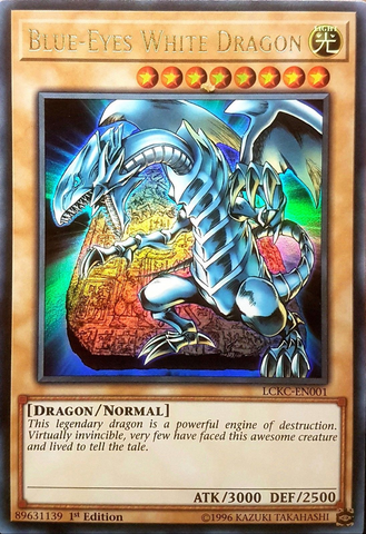 Blue-Eyes White Dragon (Version 4) [LCKC-EN001] Ultra Rare - Card Brawlers | Quebec | Canada | Yu-Gi-Oh!
