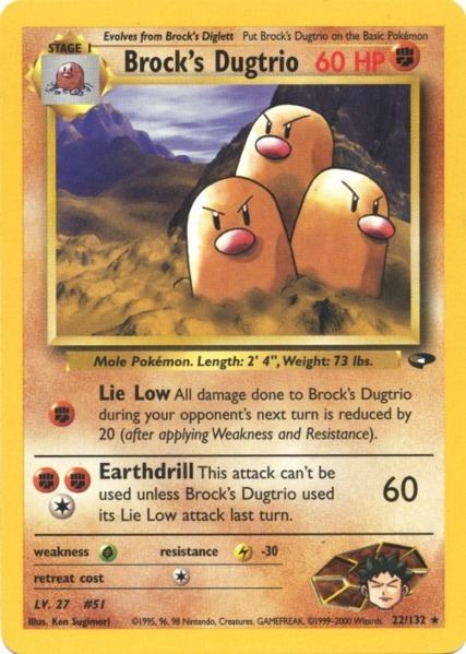 Brock's Dugtrio (22/132) [Gym Challenge Unlimited] - Card Brawlers | Quebec | Canada | Yu-Gi-Oh!