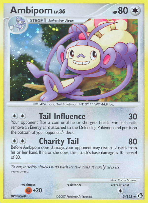 Ambipom (3/123) [Diamond & Pearl: Mysterious Treasures] - Card Brawlers | Quebec | Canada | Yu-Gi-Oh!