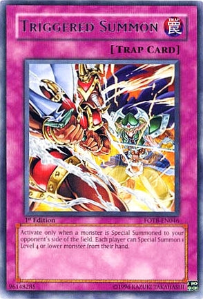 Triggered Summon [FOTB-EN046] Rare - Card Brawlers | Quebec | Canada | Yu-Gi-Oh!