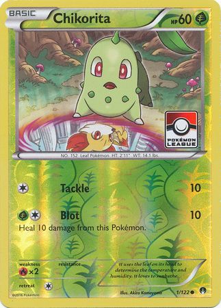 Chikorita (1/122) (League Promo) [XY: BREAKpoint] - Card Brawlers | Quebec | Canada | Yu-Gi-Oh!