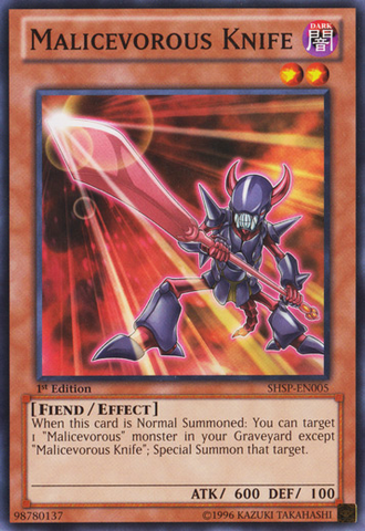 Malicevorous Knife [SHSP-EN005] Common - Yu-Gi-Oh! - Card Brawlers | Quebec | Canada |