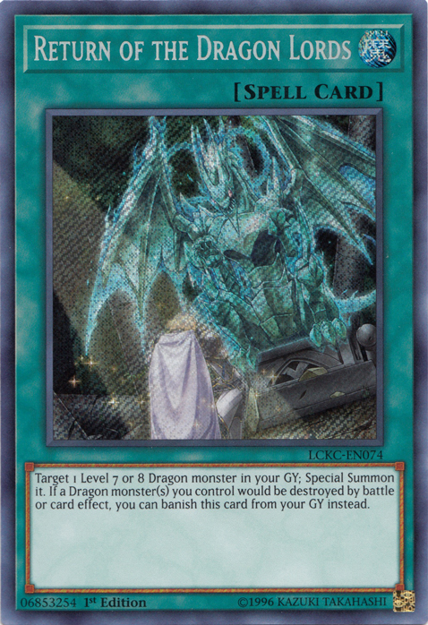 Return of the Dragon Lords [LCKC-EN074] Secret Rare - Card Brawlers | Quebec | Canada | Yu-Gi-Oh!