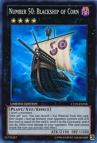 Number 50: Blackship of Corn [CT10-EN018] Super Rare - Yu-Gi-Oh! - Card Brawlers | Quebec | Canada |