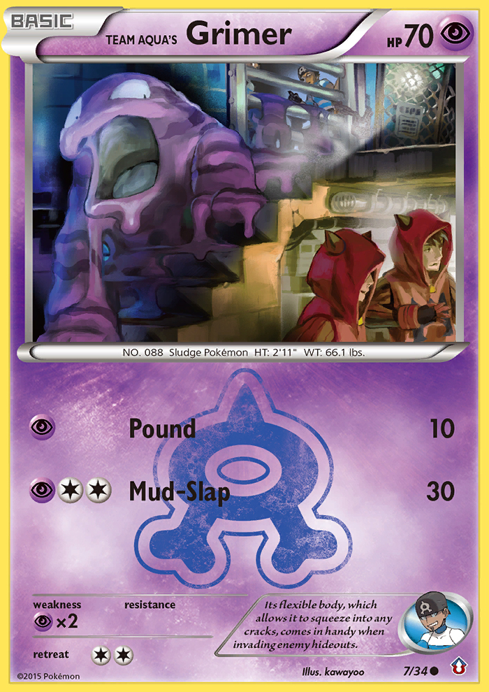 Team Aqua's Grimer (7/34) [XY: Double Crisis] - Card Brawlers | Quebec | Canada | Yu-Gi-Oh!