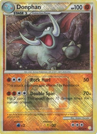 Donphan (40/123) (League Promo) [HeartGold & SoulSilver: Base Set] - Card Brawlers | Quebec | Canada | Yu-Gi-Oh!